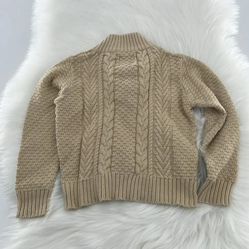 Peek Little Peanut Cable Knit Sweater - Cream - 18-24 Months